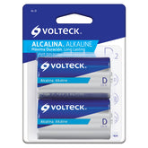 Pila alcalina tamano d, blister con 2 voltech